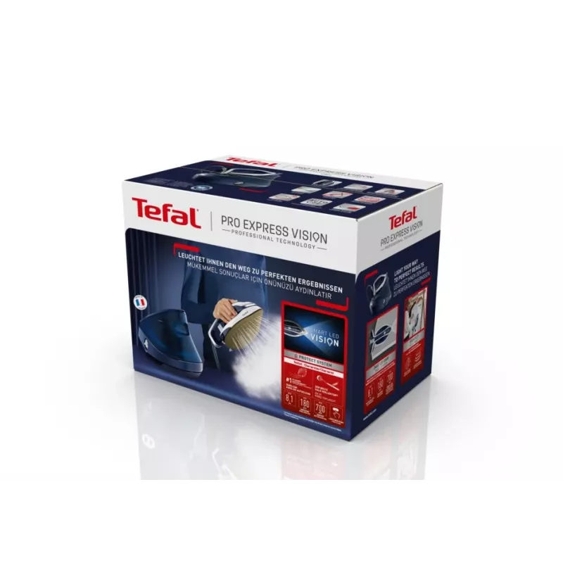 Tefal Pro Express Vision GV9812 3000 W 1,1 L Durilium AirGlide Autoclean zole Zila, Balta