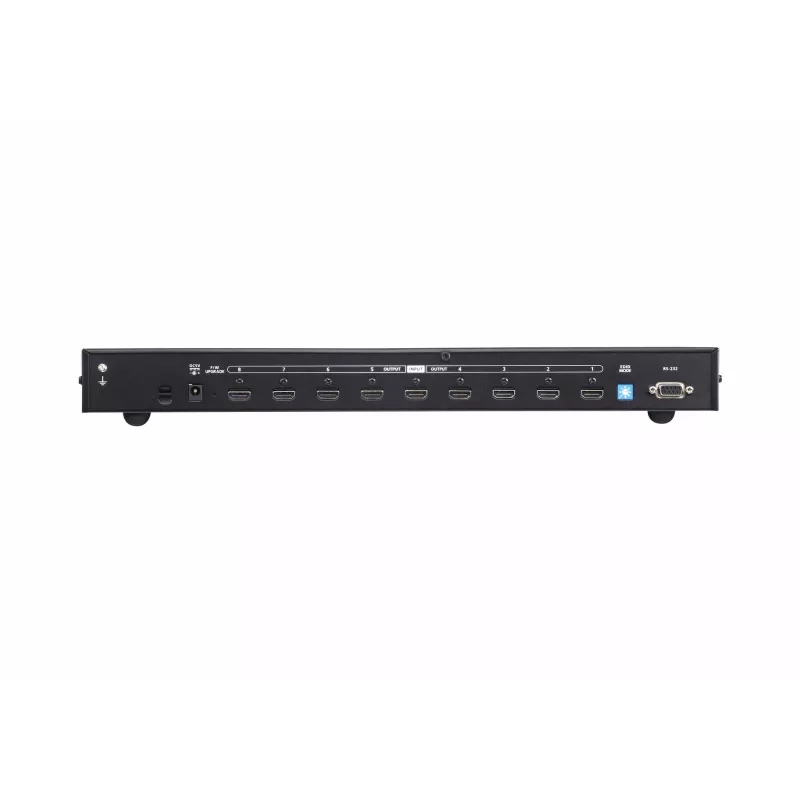 ATEN 8 Port True 4K HDMI sadalītājs, HDMI, 8x HDMI, 4096 x 2160 pikseļi, melns, metāls, 4K Ultra HD
