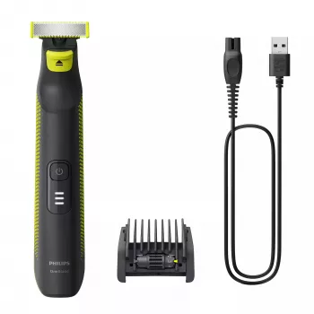 Elektriskais skuveklis Philips OneBlade Pro Face and Body QP6506/15 5-in-1 regulējama ķemme mitrai un sausai lietošanai LED displejs