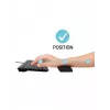 Plaukstas balsts Port Designs 900718 — želeja/silikons/gumija/poliesters, 400×60×20 mm, melns
