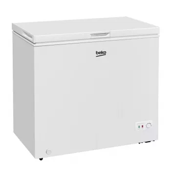 Lādes saldētava BEKO CF200EWN — 198 L, energoefektivitātes klase E, 40 dB, balta