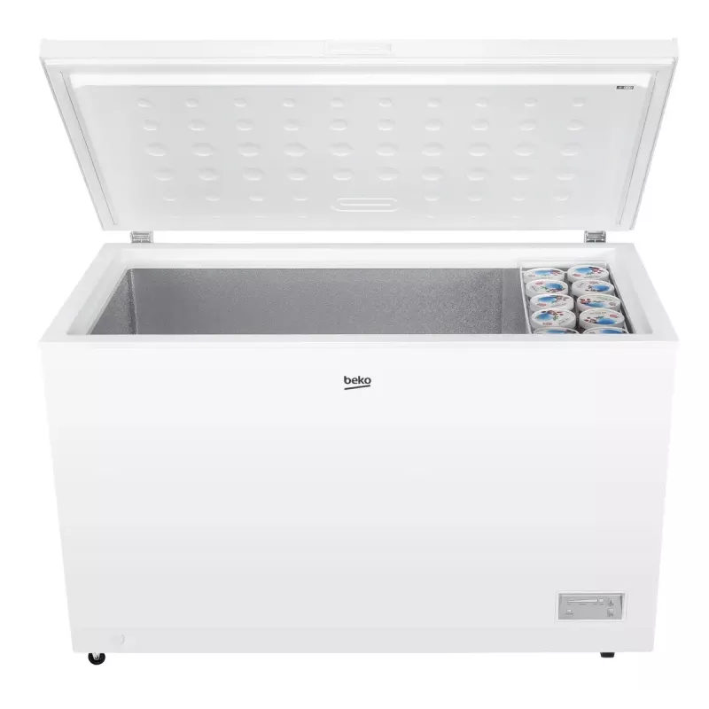Saldejamā lāde BEKO CF380EWN — 371 L, invertora kompresors, E klase, balta