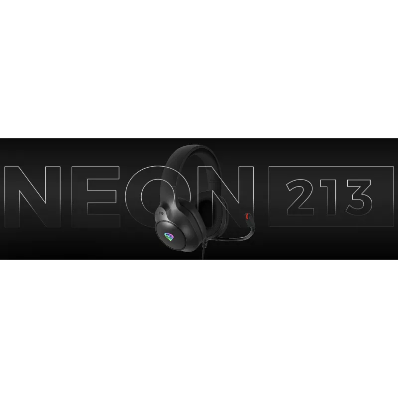 GENESIS NEON 213, vadu, zvaniem / mūzikai, 20 – 20000 Hz, 302 g, austiņas, melnas