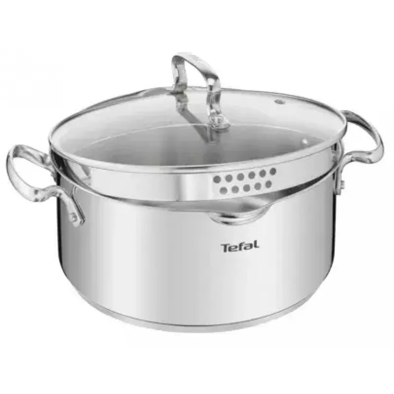 Katliņš Tefal DUETTO+ G7194355, 2 L, apaļš, nerūsējošais tērauds, 18 cm
