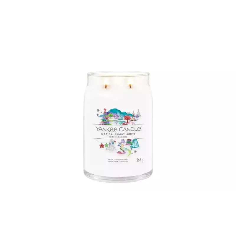 Yankee Candle Signature Magical Bright Lights liela svece burkā, 567 g