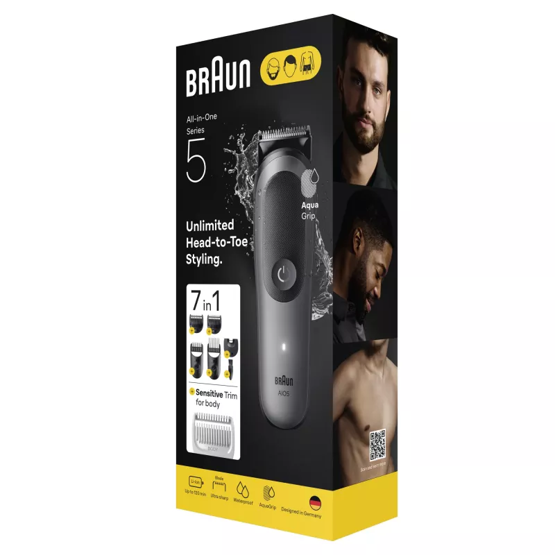 Braun 80789911 matu griezējs Tumši pelēks 21 Litija jonu akumulators