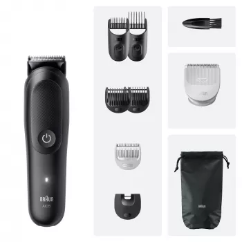 Braun Series 5 AIO5540 All-In-One Style Kit 9 vienā matu trimmeris, mazgājams, melns