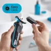 Folijas skuveklis BRAUN Series 5 51-M1000s — 3 galvas, mitrai un sausai lietošanai, iebūvēts li-ion akumulators, ātrā uzlāde, melns/zils