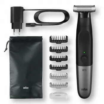 Braun Series X XT5200 folijas skuveklis trimmeris Melns, Metālisks