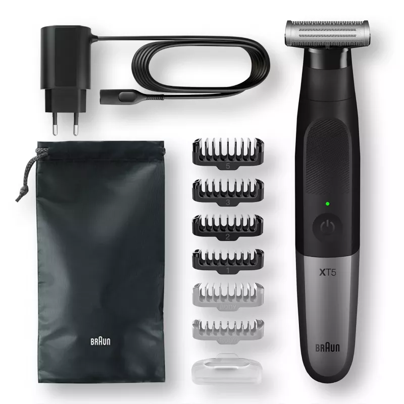 Braun Series X XT5200 folijas skuveklis trimmeris Melns, Metālisks