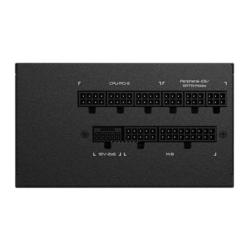 GIGABYTE UD1000GM PG5 V2 barošanas bloks - PCIe Gen 5.1, 80 PLUS Gold, pilnībā modulārs dizains, 120 mm ventilators, saderīgs ar ATX 3.1, ES kontaktdakša