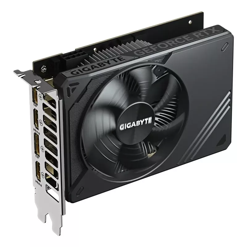 GIGABYTE GeForce RTX 5050 D6 8G grafiskā karte – 8 GB GDDR6, 128 bitu, PCI-E 5.0, 2572 MHz kodola takts frekvence, 2 x DP, 2 x HDMI, NVIDIA DLSS 4, GV-N5050D6-8GD