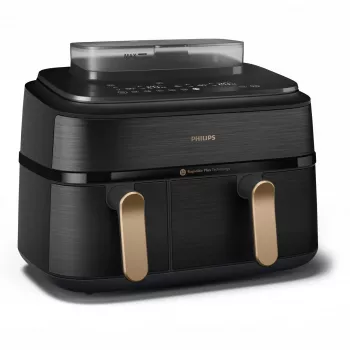 Philips 5000 series NA552/00 fritieris Dubults 9 L Brīvi stāvošs 2750 W Karstā gaisa fritieris Melns, Zelts