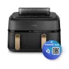 Philips 5000 series NA552/00 fritieris Dubults 9 L Brīvi stāvošs 2750 W Karstā gaisa fritieris Melns, Zelts