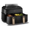 Philips 5000 series NA552/00 fritieris Dubults 9 L Brīvi stāvošs 2750 W Karstā gaisa fritieris Melns, Zelts