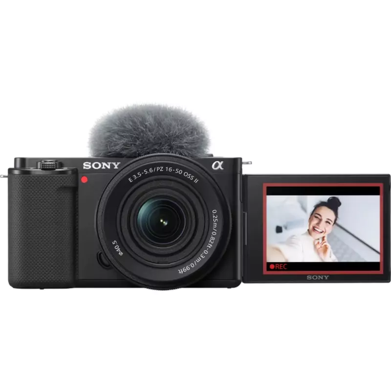 Sony ZV-E10 + E PZ 16-50mm F3.5-5.6 OSS II MILC 24.2 MP CMOS 6000 x 4000 pikseļi Melns