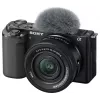 Sony ZV-E10 + E PZ 16-50mm F3.5-5.6 OSS II MILC 24.2 MP CMOS 6000 x 4000 pikseļi Melns