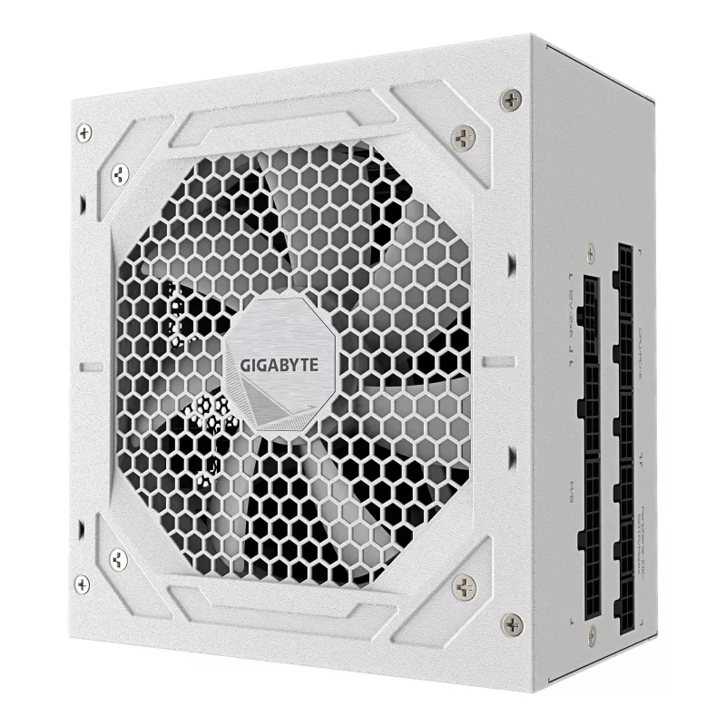 Barošanas bloks GIGABYTE UD1000GM PG5 V2 1000W ATX 3.1 Pilnībā modulārs 80 PLUS Gold Balts
