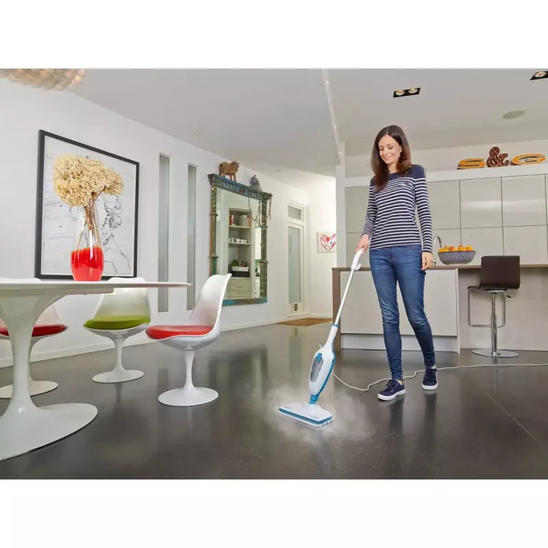 Stick vacuum Melns & Decker FSMH13E5-QS – 1300 W, ar vadu, 4.8 m kabelis, zils