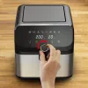 Tefal Easy Fry Mega EY855D10 fritieris Atsevišķs 7,5 L Brīvi stāvošs 2020 W Karstā gaisa fritieris Melna, Nerūsējošais tērauds