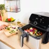 Tefal Easy Fry Mega EY855D10 fritieris Atsevišķs 7,5 L Brīvi stāvošs 2020 W Karstā gaisa fritieris Melna, Nerūsējošais tērauds