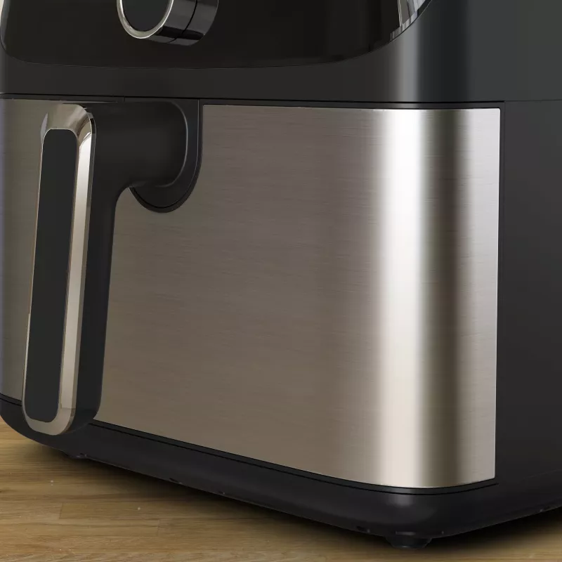 Tefal Easy Fry Mega EY855D10 fritieris Atsevišķs 7,5 L Brīvi stāvošs 2020 W Karstā gaisa fritieris Melna, Nerūsējošais tērauds
