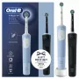 Oral-B Vitality Pro Duo pieaugušo rotējoši-oscilējoša zobu suka Melna, Zila, Balta