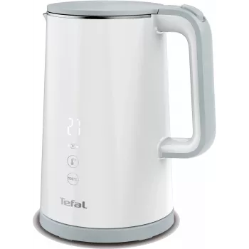Elektriskā tējkanna Tefal KO6931, 1,5 L, 1800 W, balta, 5 temperatūras iestatījumi, silta uzturēšana 30 min.