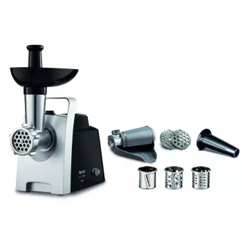Tefal HV1 NE1098 gaļas maļamā mašīna 1400 W 1,7 kg/min Melns, Sudraba