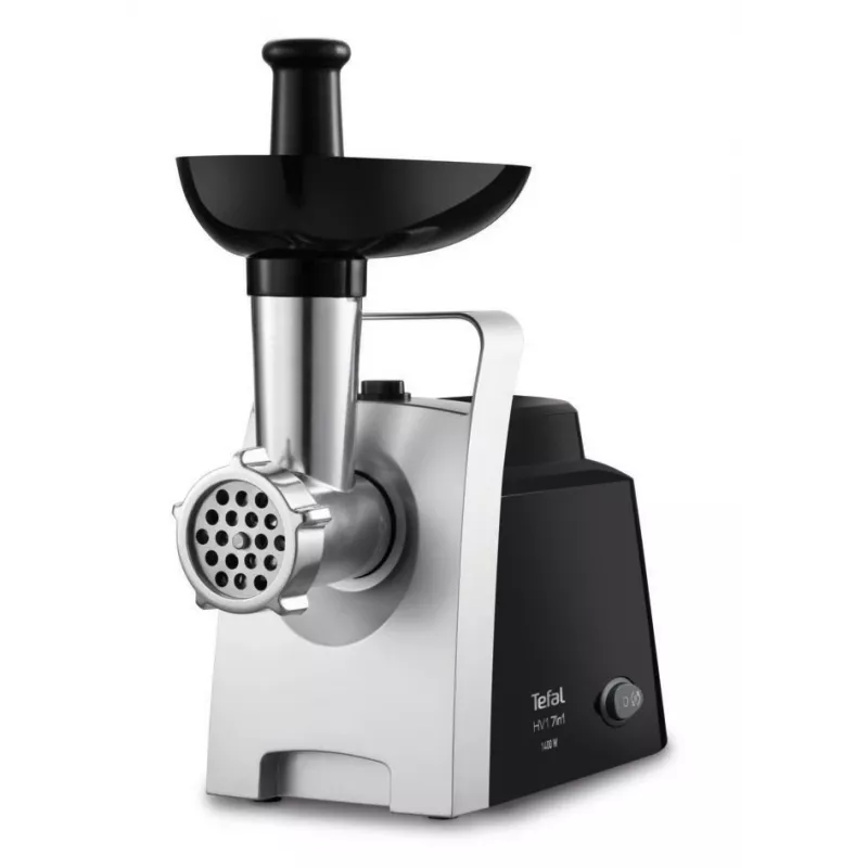 Tefal HV1 NE1098 gaļas maļamā mašīna 1400 W 1,7 kg/min Melns, Sudraba