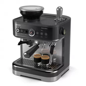 Philips Barista Brew PSA3218/10 espresso aparāts ar kapučinatoru, melns