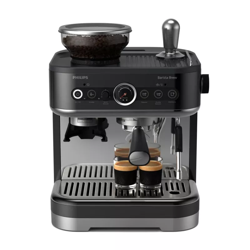 Philips Barista Brew, Espresso automāts, 2.3 L, Iebūvēta dzirnaviņa, 1350 W, Melns