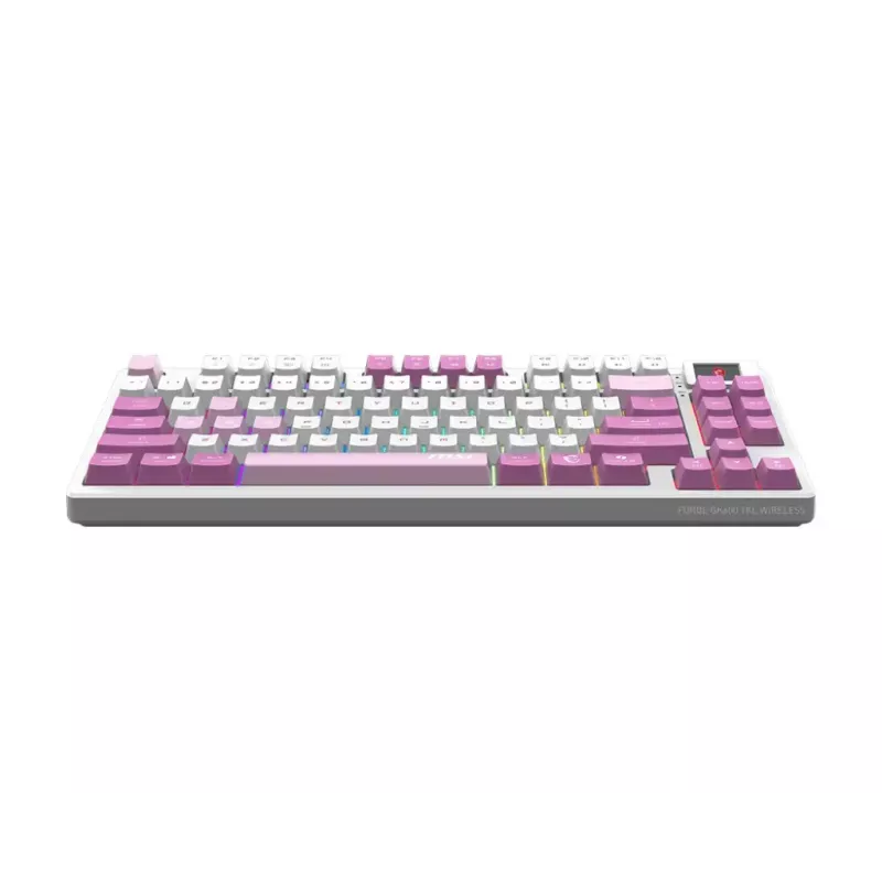MSI FORGE GK600 TKL WIRELESS VIOLET tastatūra spēlēšanai USB + Bluetooth QWERTY UK English Pink, Violet, balta