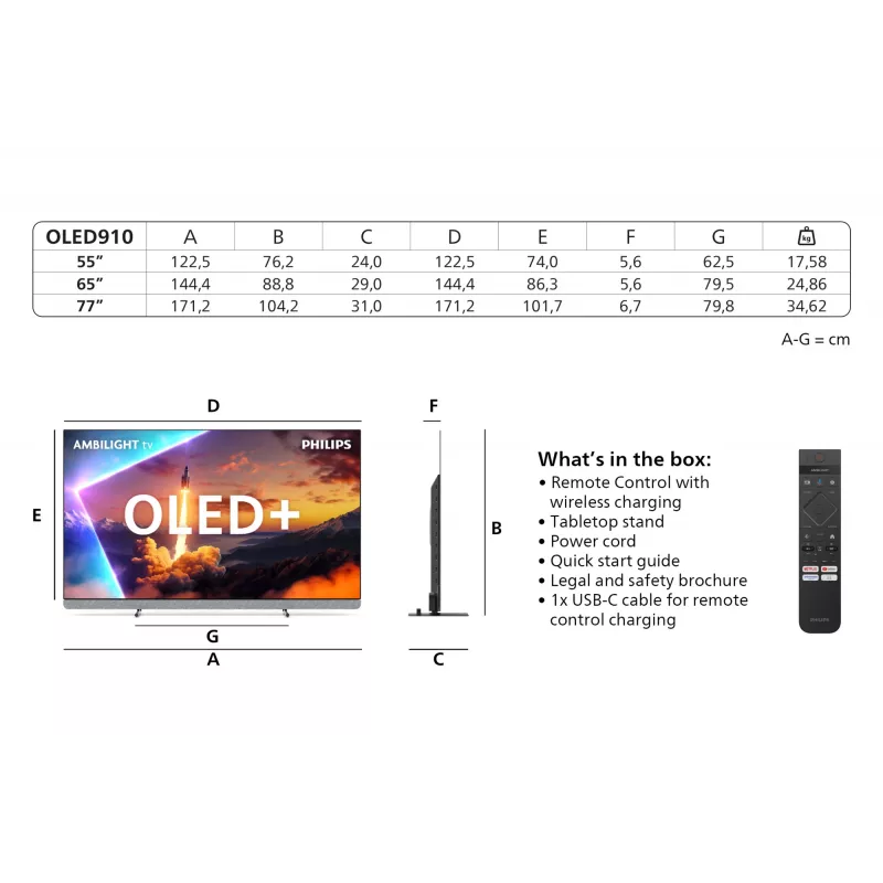 Televizors Philips 77OLED910/12 77 collu 4K Ultra HD OLED 3840 x 2160