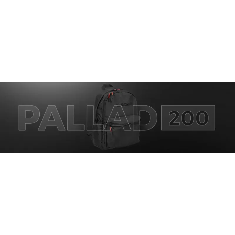 Spēļu mugursoma Genesis GENESIS Palladium 200 — melna, poliesters, 140×280×400 mm