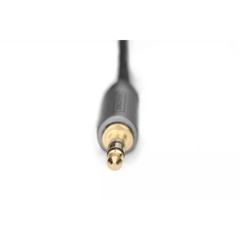 Audio adaptera kabelis Digitus DB-510330-010-S 3.5 mm uz RCA 1m Melns