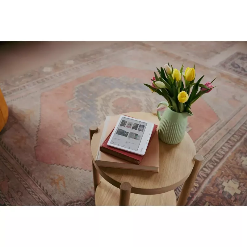 E-grāmatu lasītājs Kobo Libra Colour 7 collu E Ink Kaleido, 32 GB, Wi‑Fi, Bluetooth, ūdensizturīgs, balts