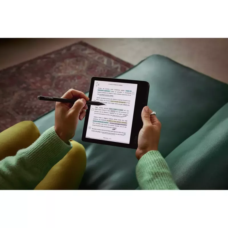 E-grāmatu lasītājs Kobo Libra Colour 7 collu E Ink Kaleido, 32 GB, Wi‑Fi, Bluetooth, ūdensizturīgs, balts