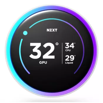 Universāls šķidruma dzesētājs NZXT Kraken Elite 280 RGB 14 cm Balts