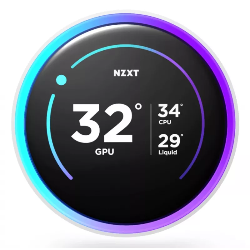 Universāls šķidruma dzesētājs NZXT Kraken Elite 280 RGB 14 cm Balts