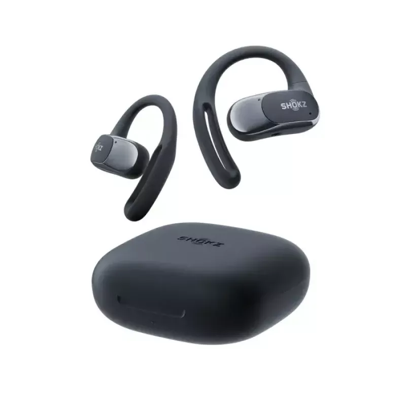 SHOKZ OpenFit Air austiņas bezvadu aizauss stiprinājums Zvani/Mūzika/Sports/Ikdiena Bluetooth melnas
