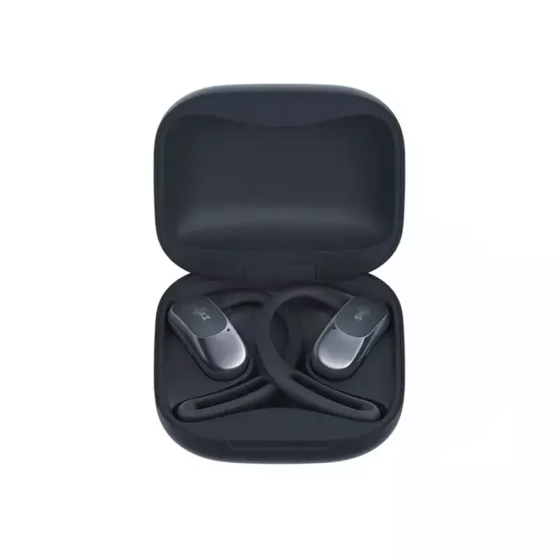 SHOKZ OpenFit Air austiņas bezvadu aizauss stiprinājums Zvani/Mūzika/Sports/Ikdiena Bluetooth melnas