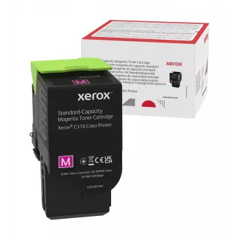Xerox Genuine ® C310 krāsu printera/C315 krāsu daudzfunkciju printera fuksīna standarta ietilpības tonera kasetne (2000 lpp.) - 006R04358