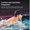 Austiņas Shokz OpenSwim Pro — atvērta tipa kaulu vadīšanas bezvadu austiņas, IP68 ūdensizturība, Bluetooth 5.4, 32 GB, 9 h atskaņošana, pelēkas