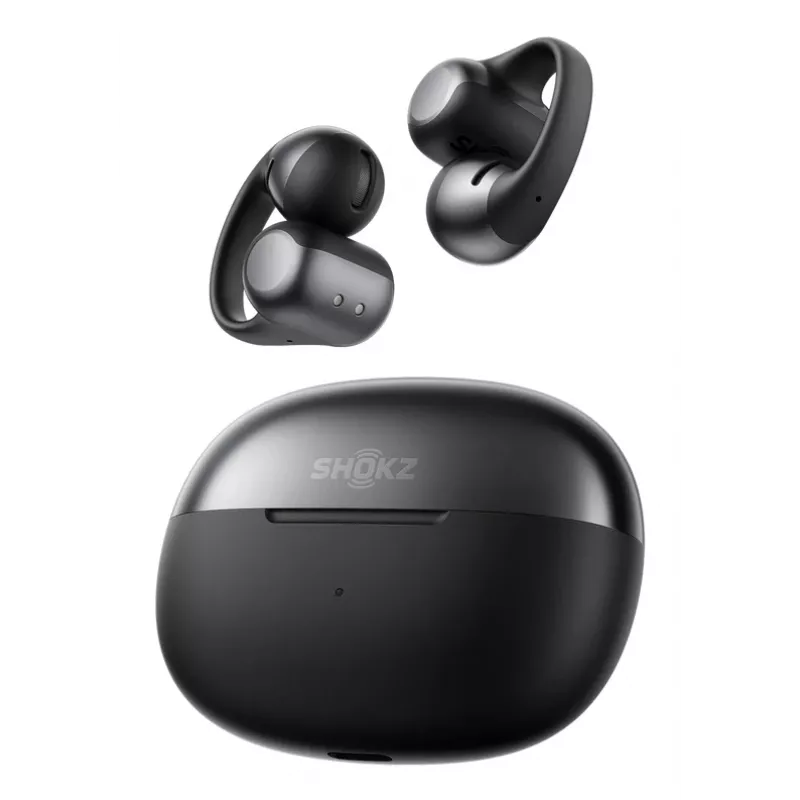SHOKZ OpenDots ONE austiņas bezvadu klips-aiz auss zvani/mūzika/sports/ikdiena melnas
