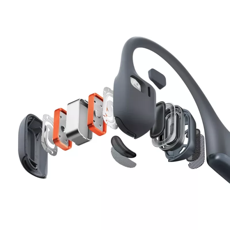 Shokz OpenRun Pro 2 austiņas, binaurālās bezvadu aiz auss, IP55, 12 h atskaņošanas laiks, Bluetooth 5.3, 150 mAh, melnas