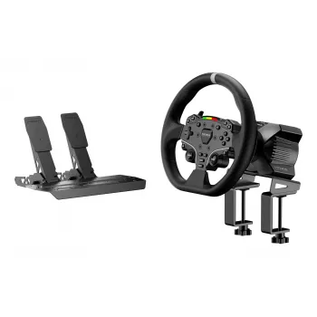 Moza Racing R3 stūres rats un pedāļi datoram, Stūres rats + pedāļi, PC, D-paliktnis, Izvēlnes poga, Režīma poga, Pauzes/Iestatīšanas poga, Starta poga, Digitāls, Neierobežots, Tiešā piedziņa