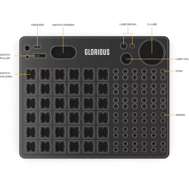 Glorious Gaming Lube Station tastatūras slēdžu eļļošanas stacija