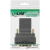 InLine HDMI uz DVI adapteris HDMI spraudnis / DVI kontaktdakša elastīgs, zeltīts 4K2K