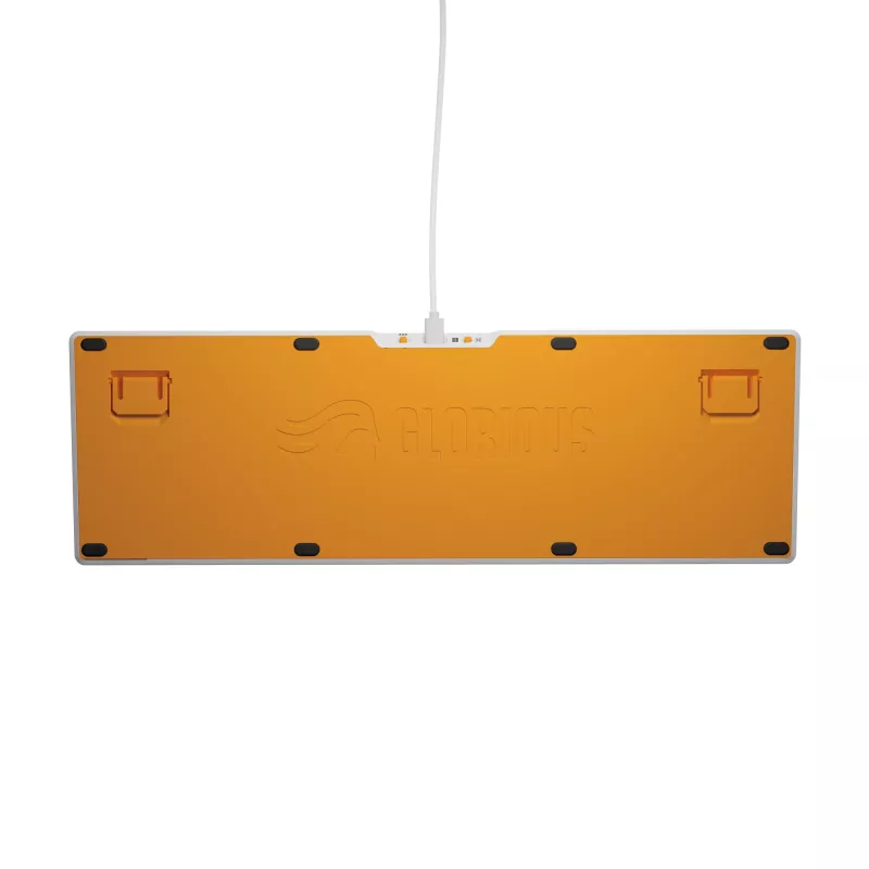 Mehāniska pilna izmēra (100%) vadu tastatūra GLORIOUS GMMK 3 HE — balta, USB, QWERTY, RGB